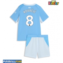 Manchester City Mateo Kovacic #8 Heimtrikotsatz Kinder 2026-27 Kurzarm (+ Kurze Hosen)